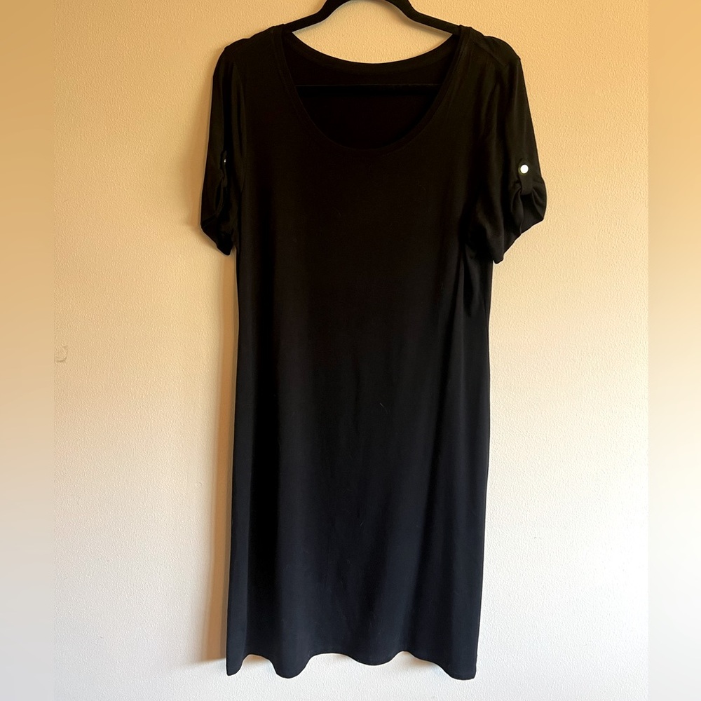 Black t-shirt dress